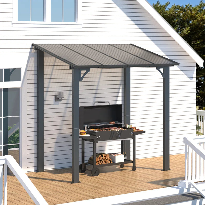 Aluminum Pergola with Adjustable Louvered Roof,